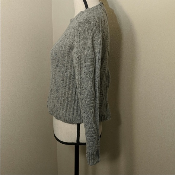 Madewell Palisade Cableknit Sweater w Back Zip XS - Picture 3 of 8